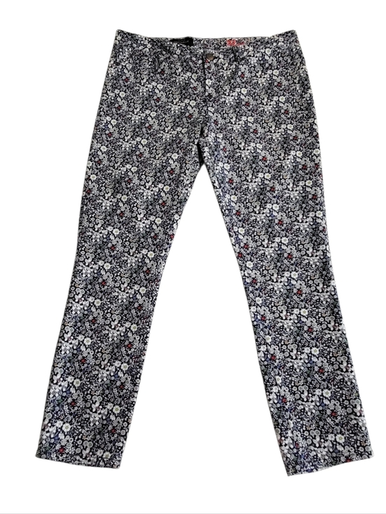 J. Crew Denim - J. Crew Floral Ankle Jeans - Black, White & Red